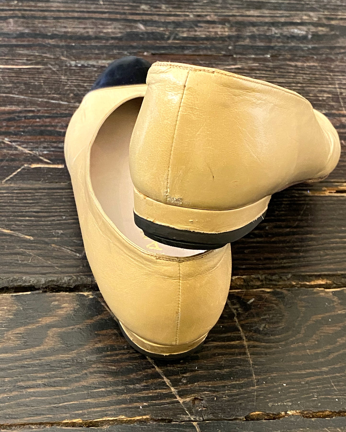 Classic Vintage Chanel Slip On flat shoe