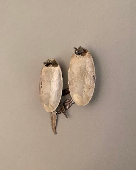 Silver and 6stones earring