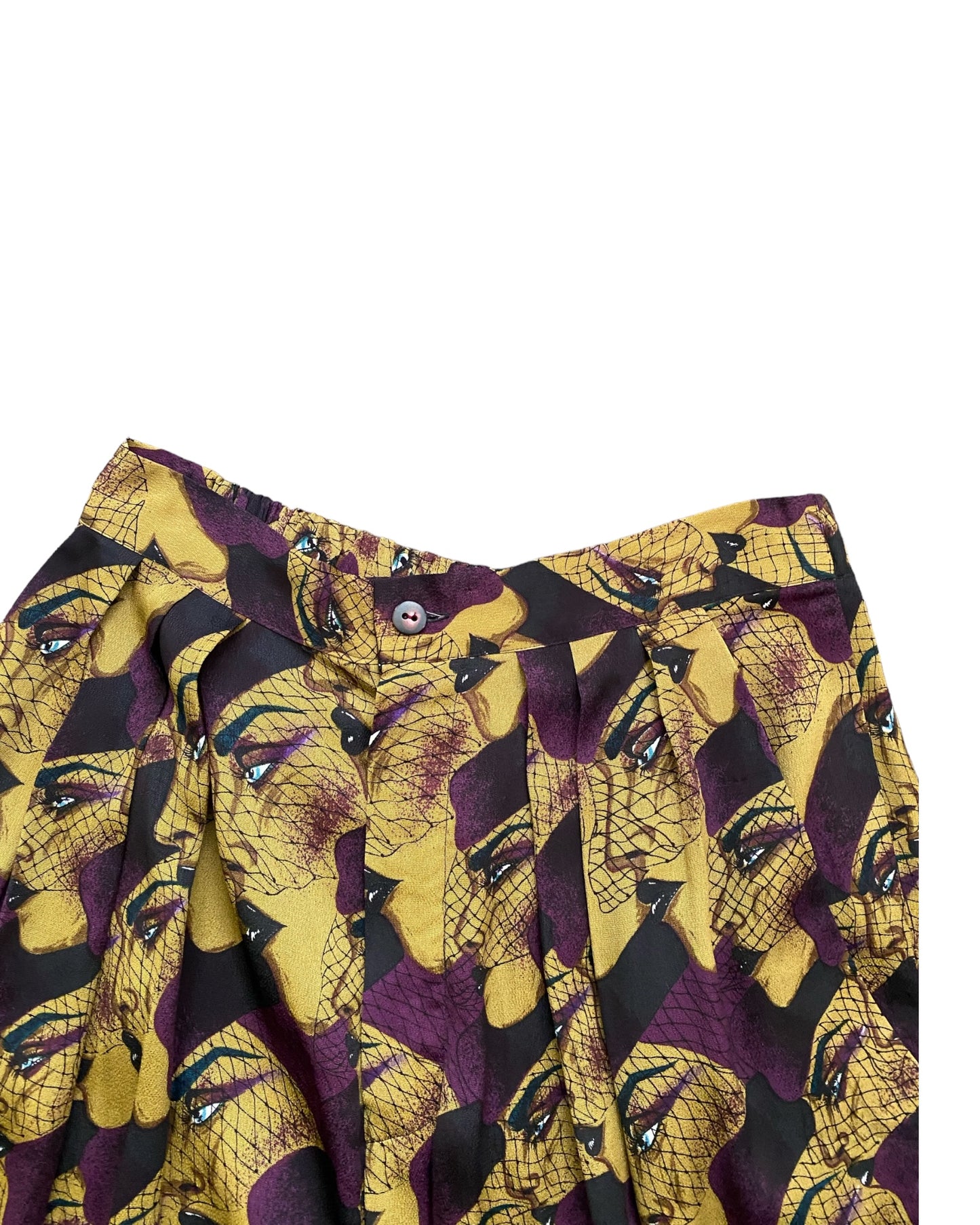 1980s woman’s face print pant