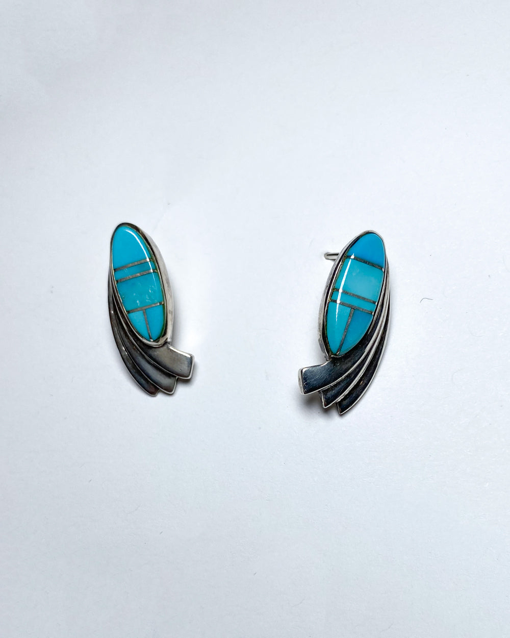 BGM / 925 Sterling Silver with Turquoise Earring