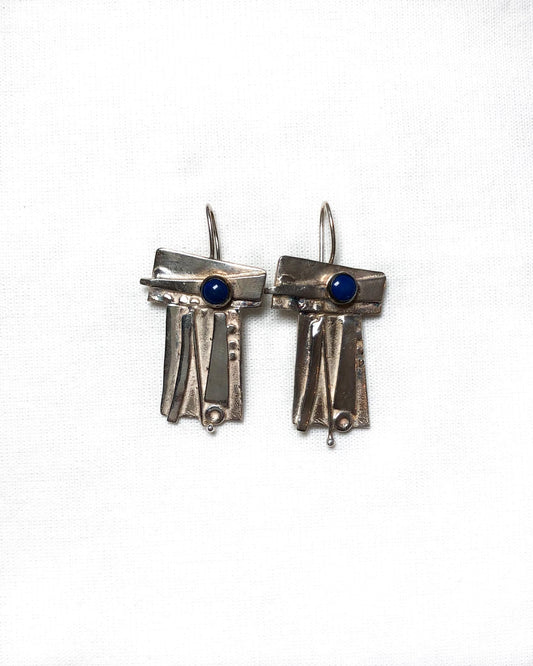Silver and Lapis Earrings